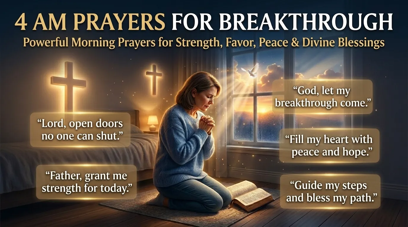 4 AM Prayers for Breakthrough