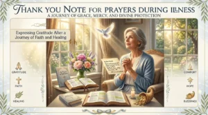 Thank You Note for Prayers During Illness