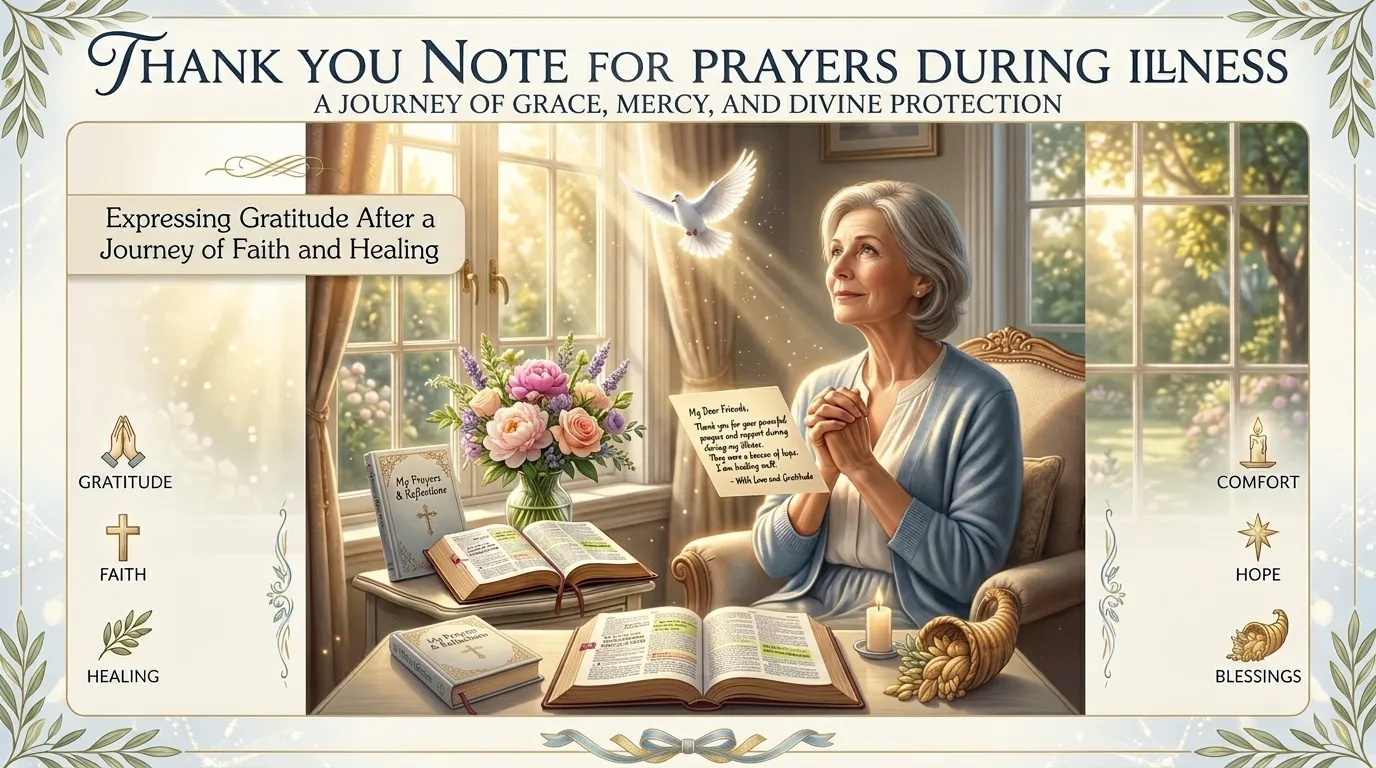 Thank You Note for Prayers During Illness